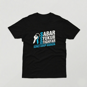 kaos dakwah sabar syukur istighfar | Kaos Muslim Kekinian ELZIKRA